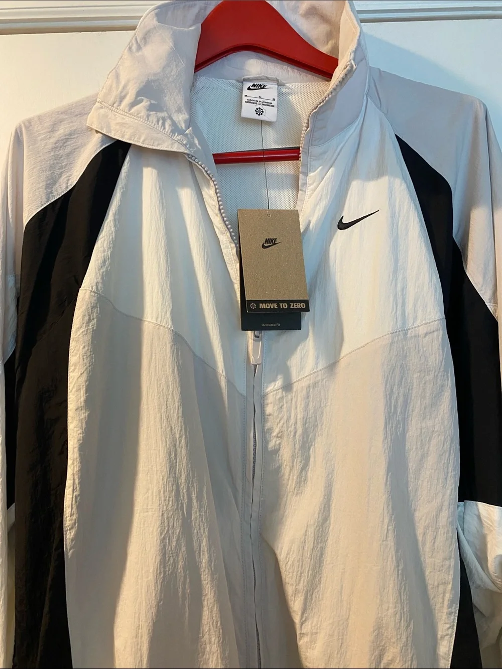 Nike Full Zip Embroidered Logo Oversized Jacket NWT